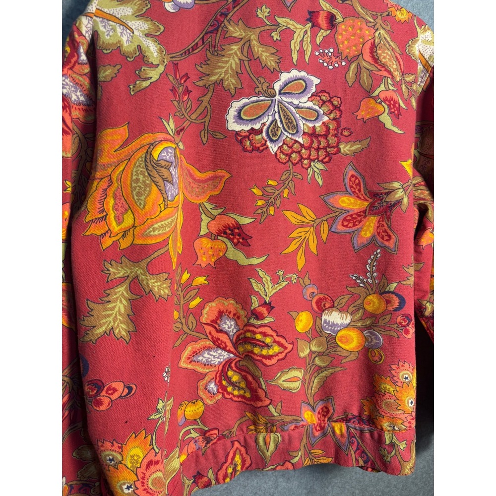 Breckenridge Floral Tapestry Jacket Cottagecore Boho Cotton Large - Picture 8 of 10